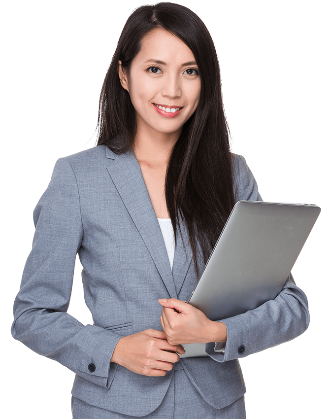 Bussinesswoman with notebook